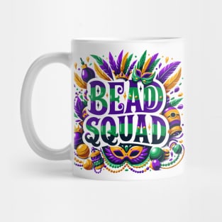 Mardi Gras Masquerade Mask Bead Squad Parade Women Men Kids Mug